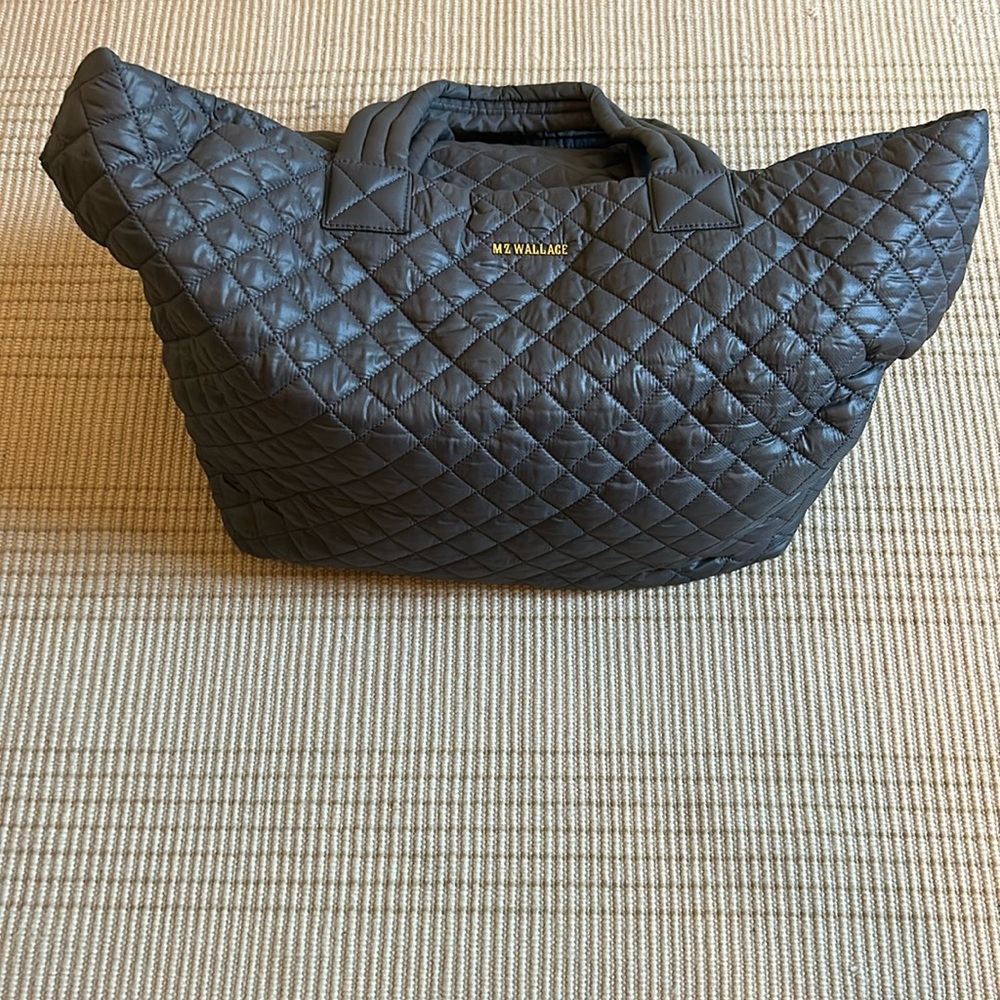 MZ Wallace Large Metro Tote charcoal grey